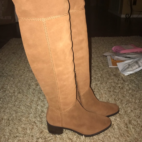 Coach Shoes - Coach Lucia OTN Boot Suede Saddle 8